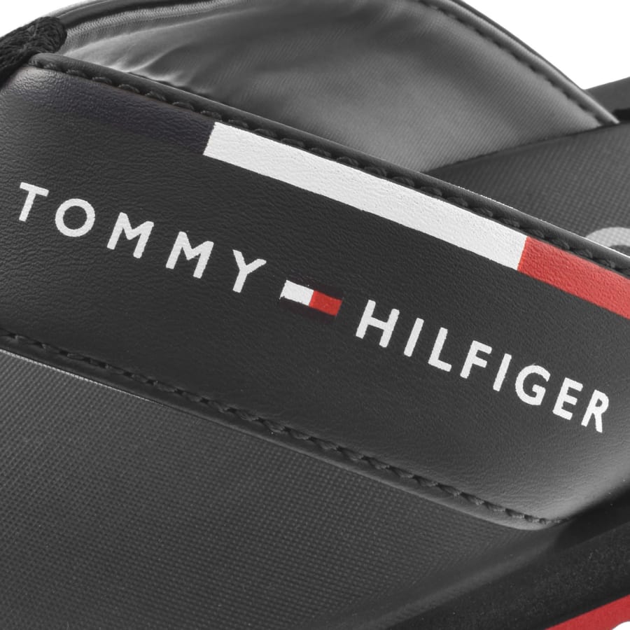 Tommy hilfiger sliders black on sale
